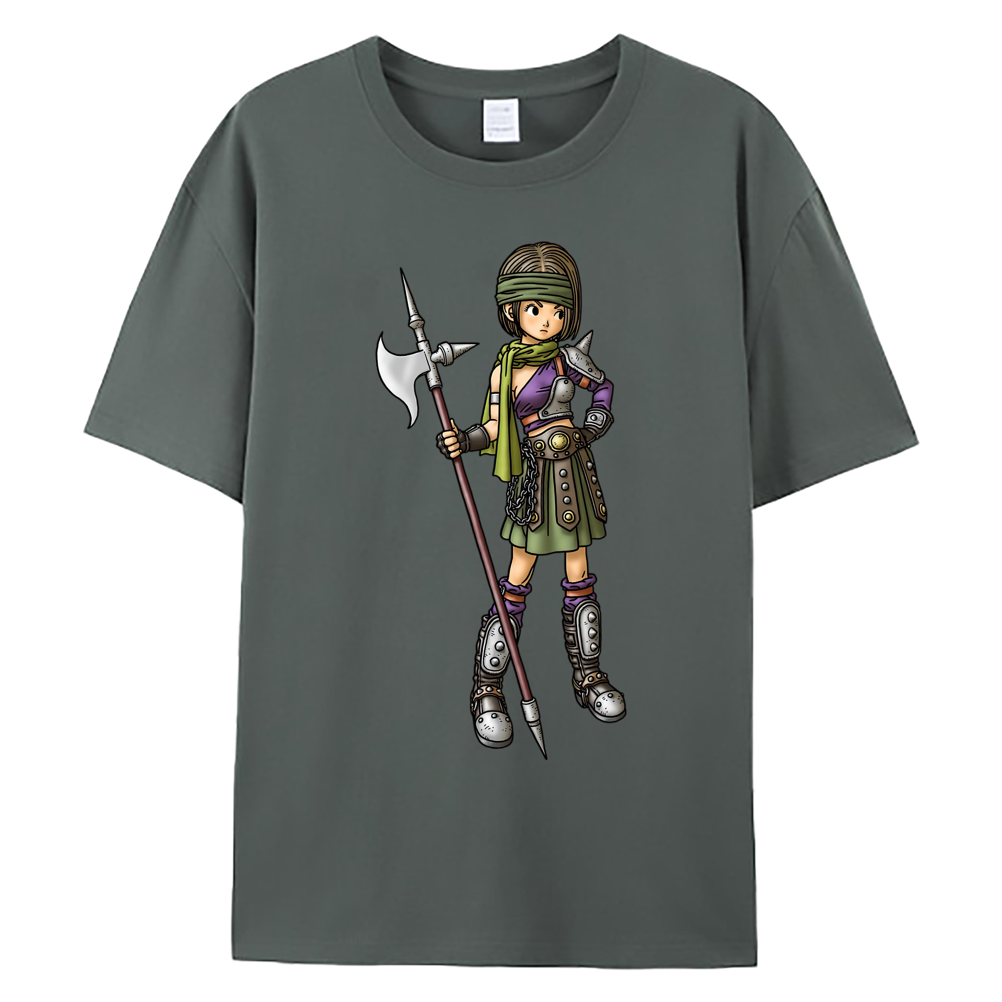 （画像用） ドラゴンクエスト Doragon Kuesuto Dragon Quest 綿100％ メンズ半袖Tシャツ｜肌触りやわらか＆通気性